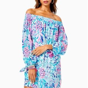 Lilly Pulitzer Zanzibar Blue Party Princess Mary Ellen Dress Small